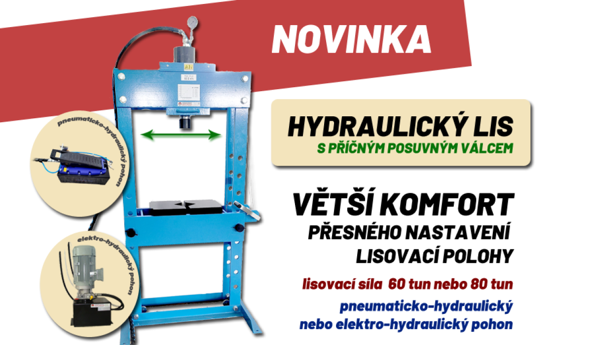 NOVINKA - HYDR.LIS S PRICNYM POSUVNYM VALCEM