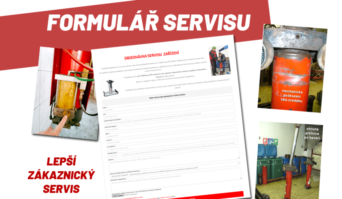 ŠABLONA - FORMULÁŘ SERVISU